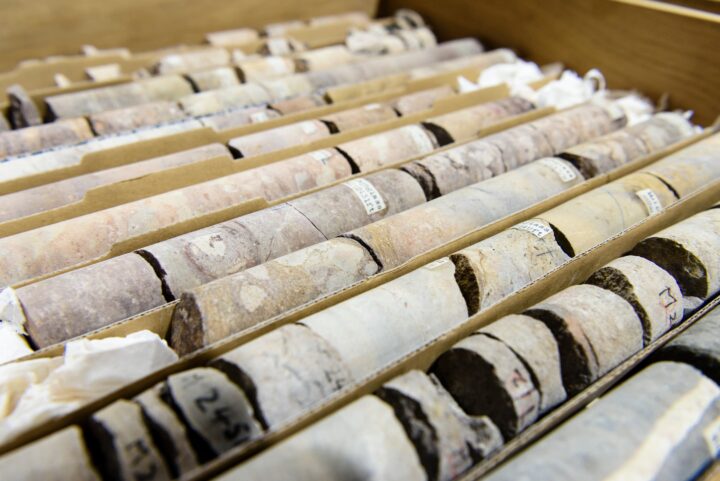 Soils being transported for analysis, as part of ground source heating assessments in Yorkshire